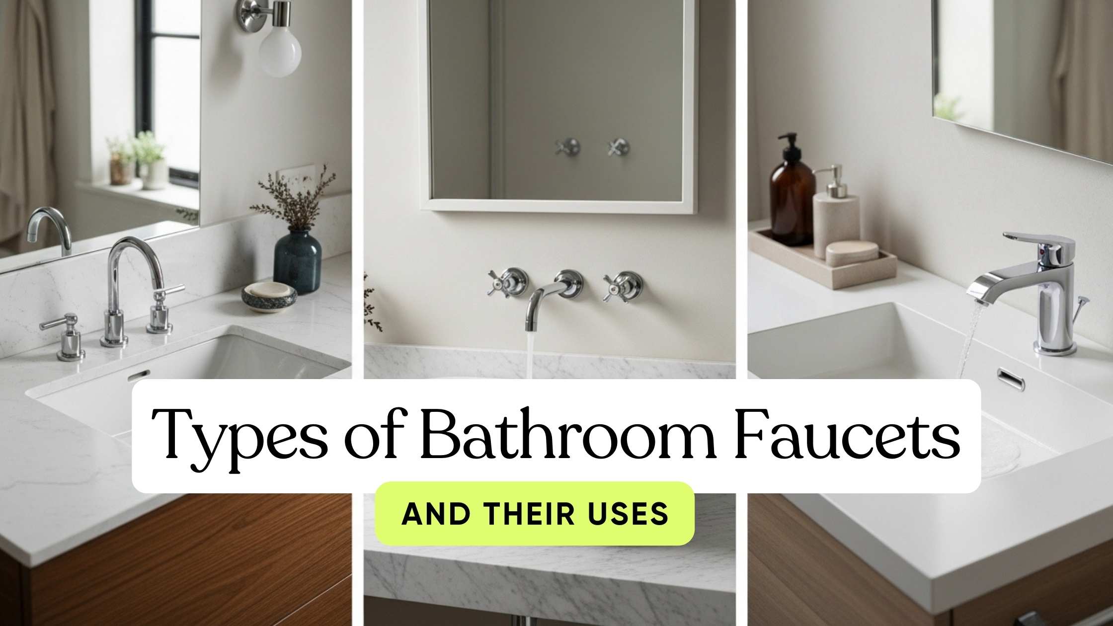 Types of Bathroom Faucets