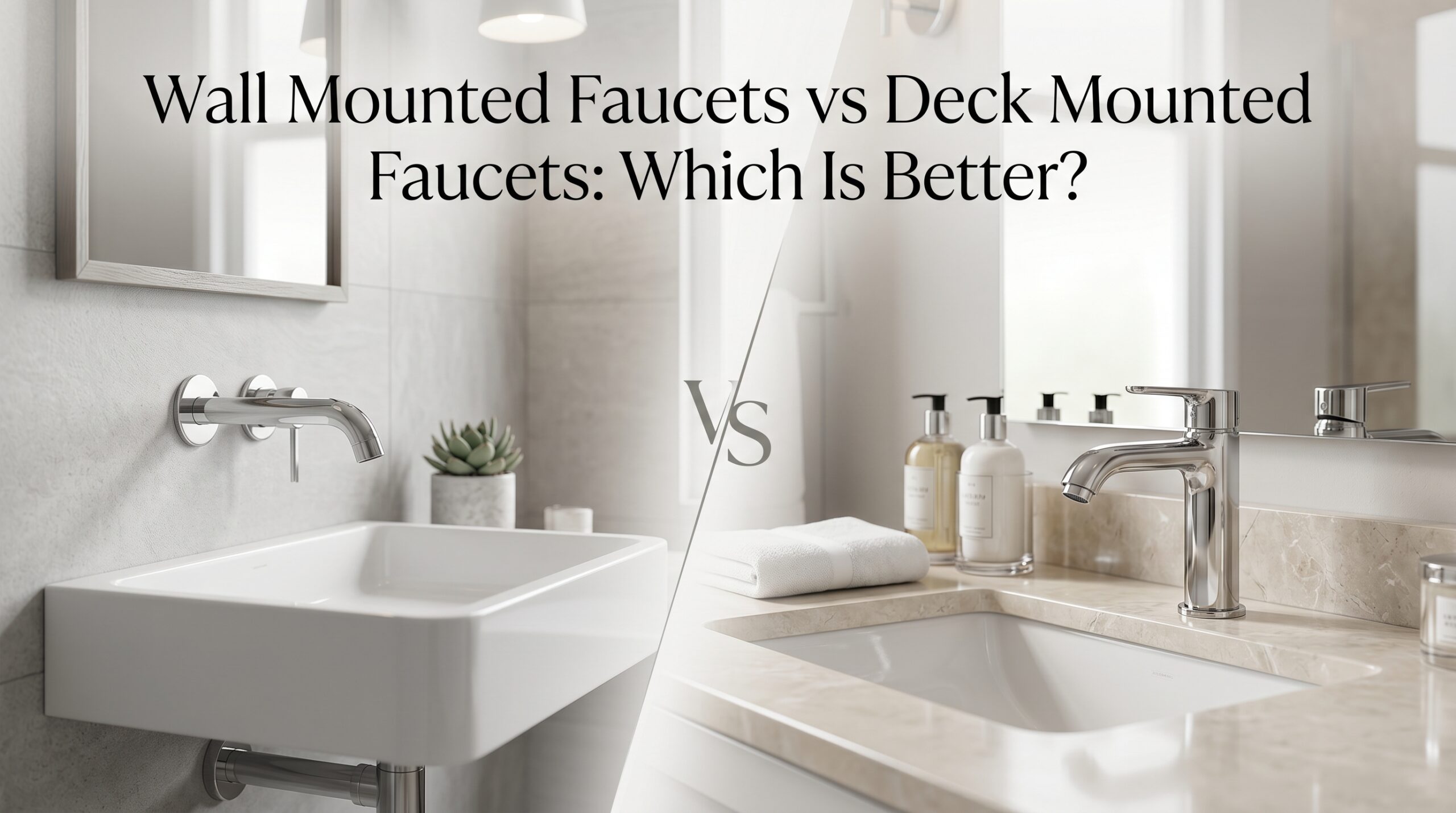 Wall Mounted Faucets vs Deck Mounted Faucets